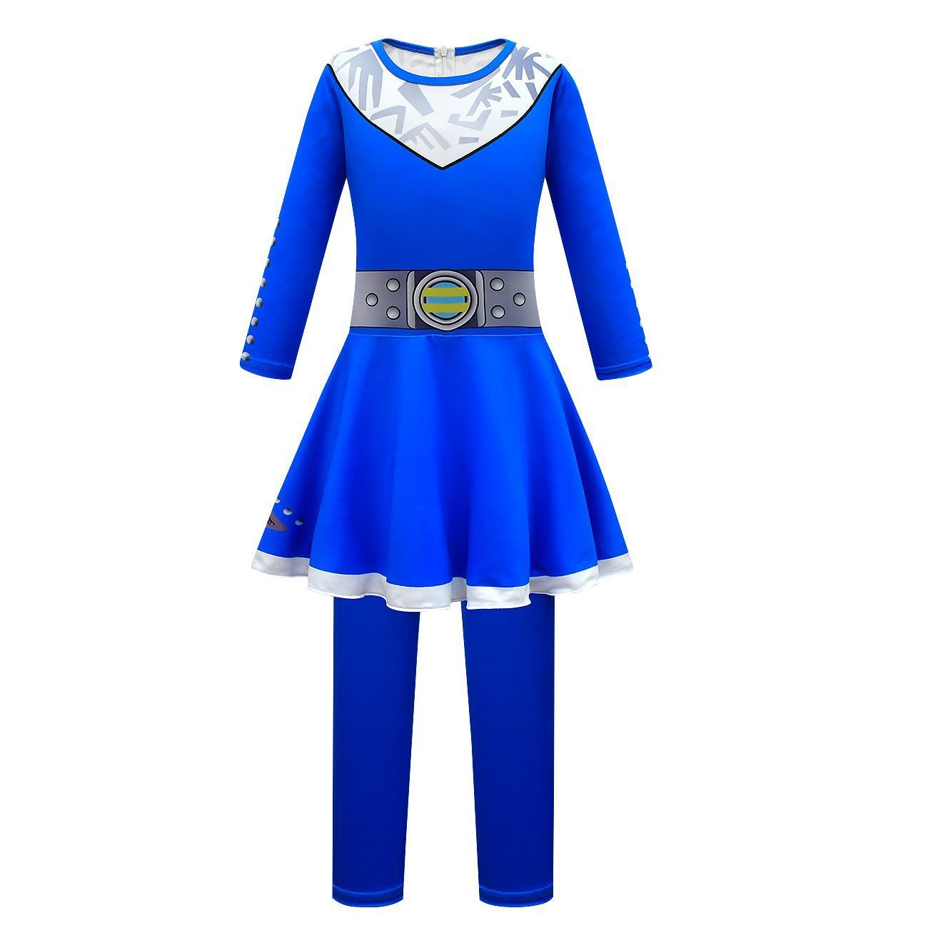 Girls' Zombies High School 3 Cosplay Costumes Dress Halloween Outfit jumpsuit For Kids - Azufun