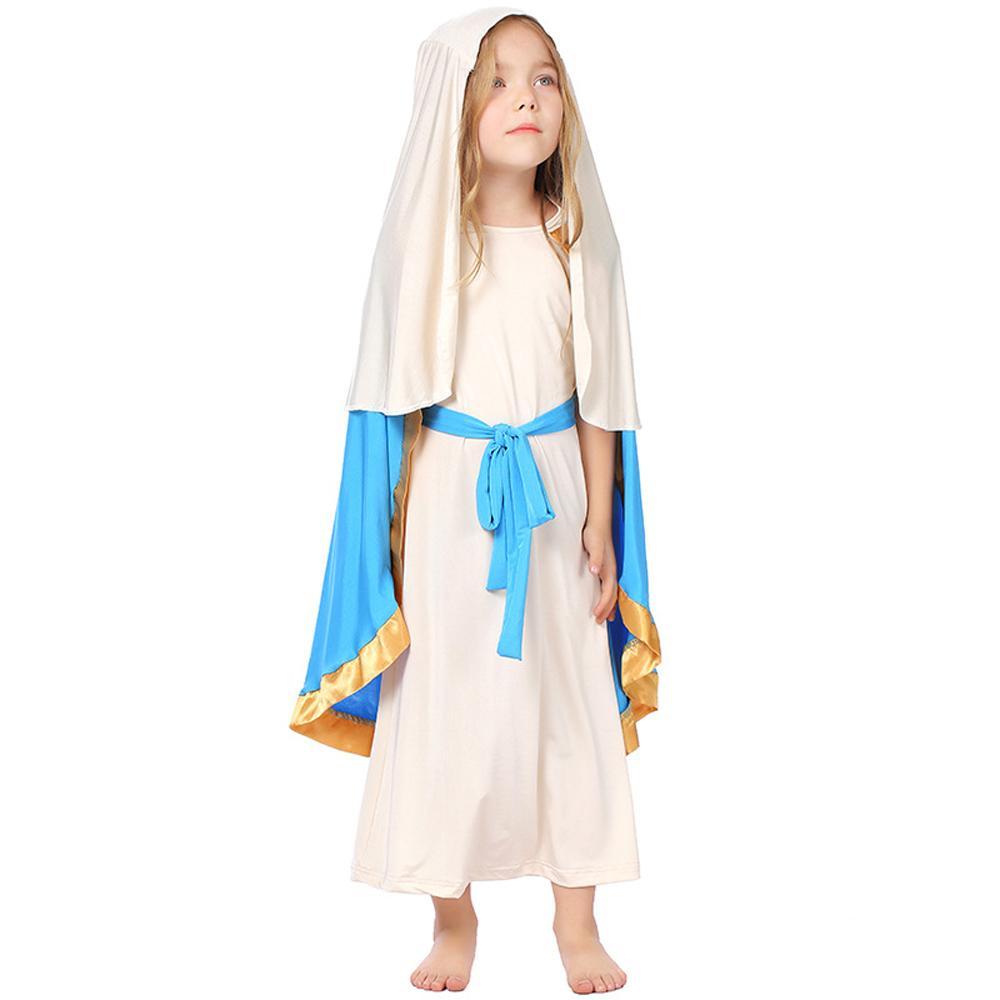 Girl shepherd Cosplay Sleeveless Robe Shawl Halloween Costumes for kids - Azufun