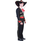 Mexican Mariachi Costume Sombrero Day of The Dead Halloween Cosplay Outfit For Kids Adults - Azufun