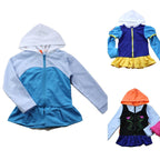 Kids Frozen Anna Elsa Sweat shirt hoodie Cosplay Jacket - Azufun