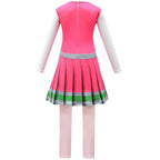 Kids Zombies 2 red dress Girls Addison Cheer Camp Fancy Dress Costume Cosplay for Girls - Azufun