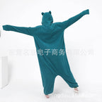 Smiling Snorlax onesie kigurumi pajamas for Adult - Azufun