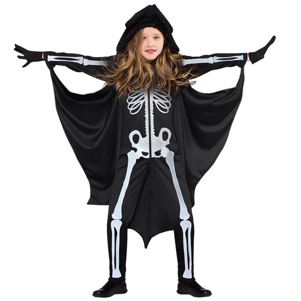 kids Bat cape Cosplay Jumpsuit Halloween Performance Costumes - Azufun