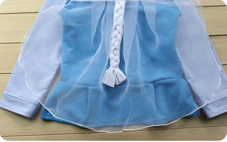 Kids Frozen Anna Elsa Sweat shirt hoodie Cosplay Jacket - Azufun