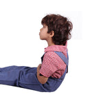 Halloween Cosplay Baby Boy Farmer Costumes Role Play Party Dress Up Overalls For Kids Clothes