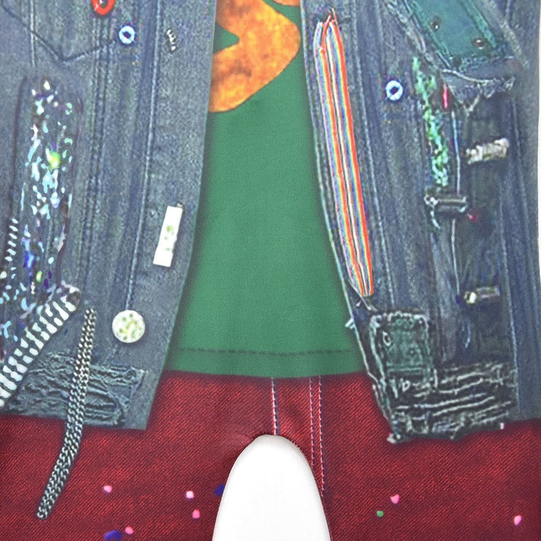 Kids Zombies 2 Werewolf Costumes jumpsuits onesies green Children Jumpsuit Bodysuit Outfits - Azufun