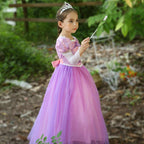 Fairy Tale Princess Rapunzel Performance Party Princess Dress For Girl - Azufun