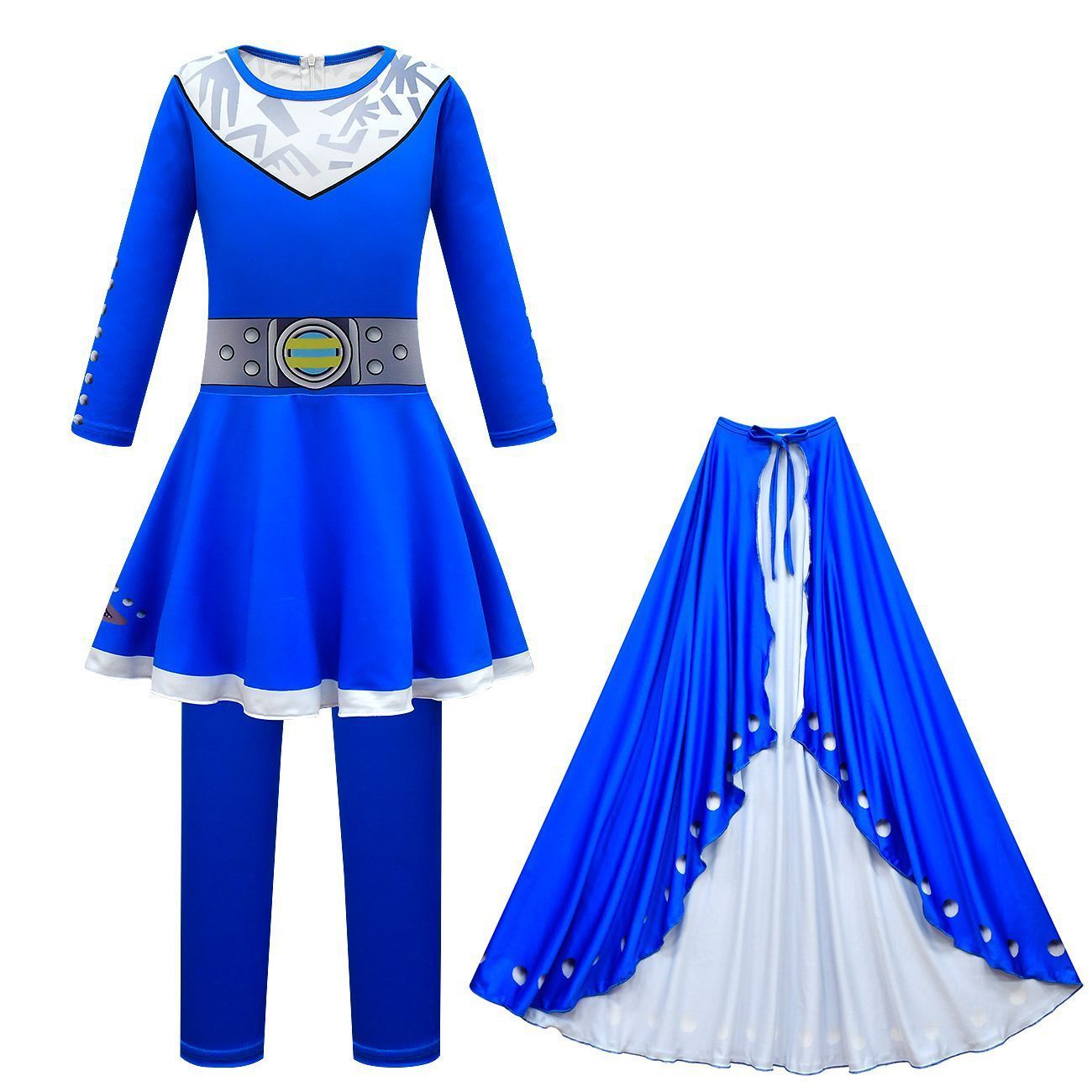 Girls' Zombies High School 3 Cosplay Costumes Dress Halloween Outfit jumpsuit For Kids - Azufun