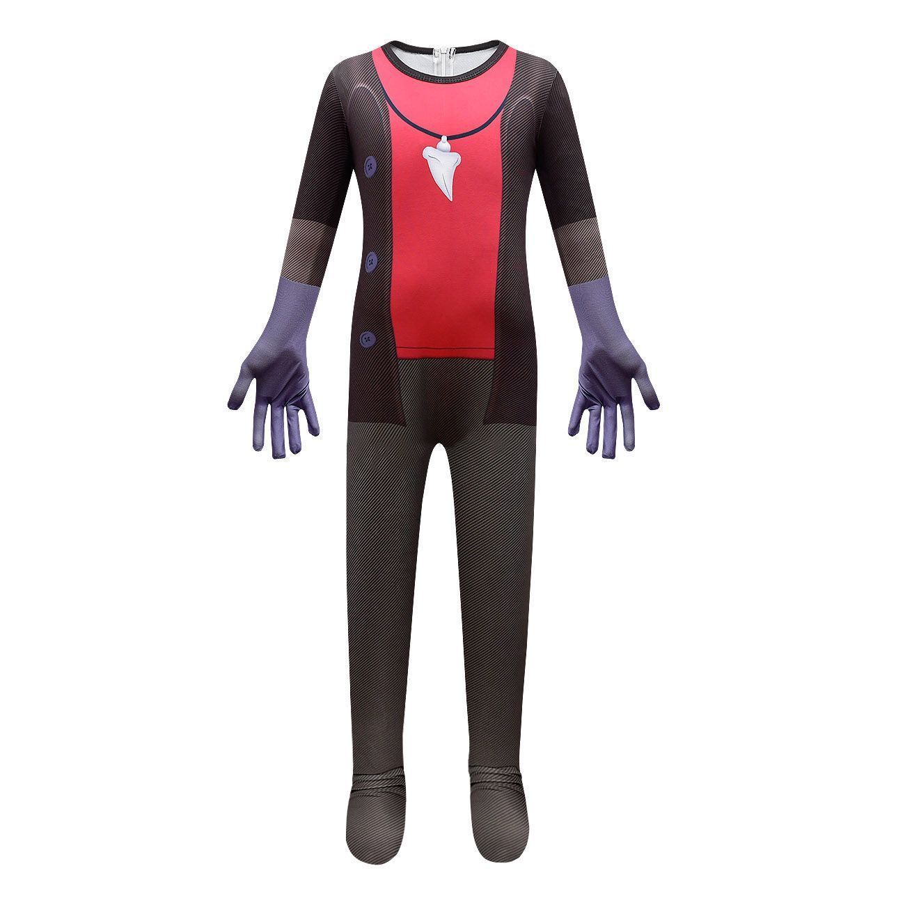 The Bad Guys Piranha Cosplay Costumes Jumpsuit Romper Halloween Outfit Dress For Kids - Azufun