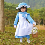 Light blue maid cosplay costumes dress for mom and me - Azufun