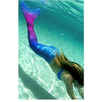 Mermaid Tails Swimming Skirt Swimwear Kid and Adult Sizes - Azufun