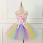 Mesh Handwork with Headgear Unicorn Party Tutu Dress for Girl - Azufun