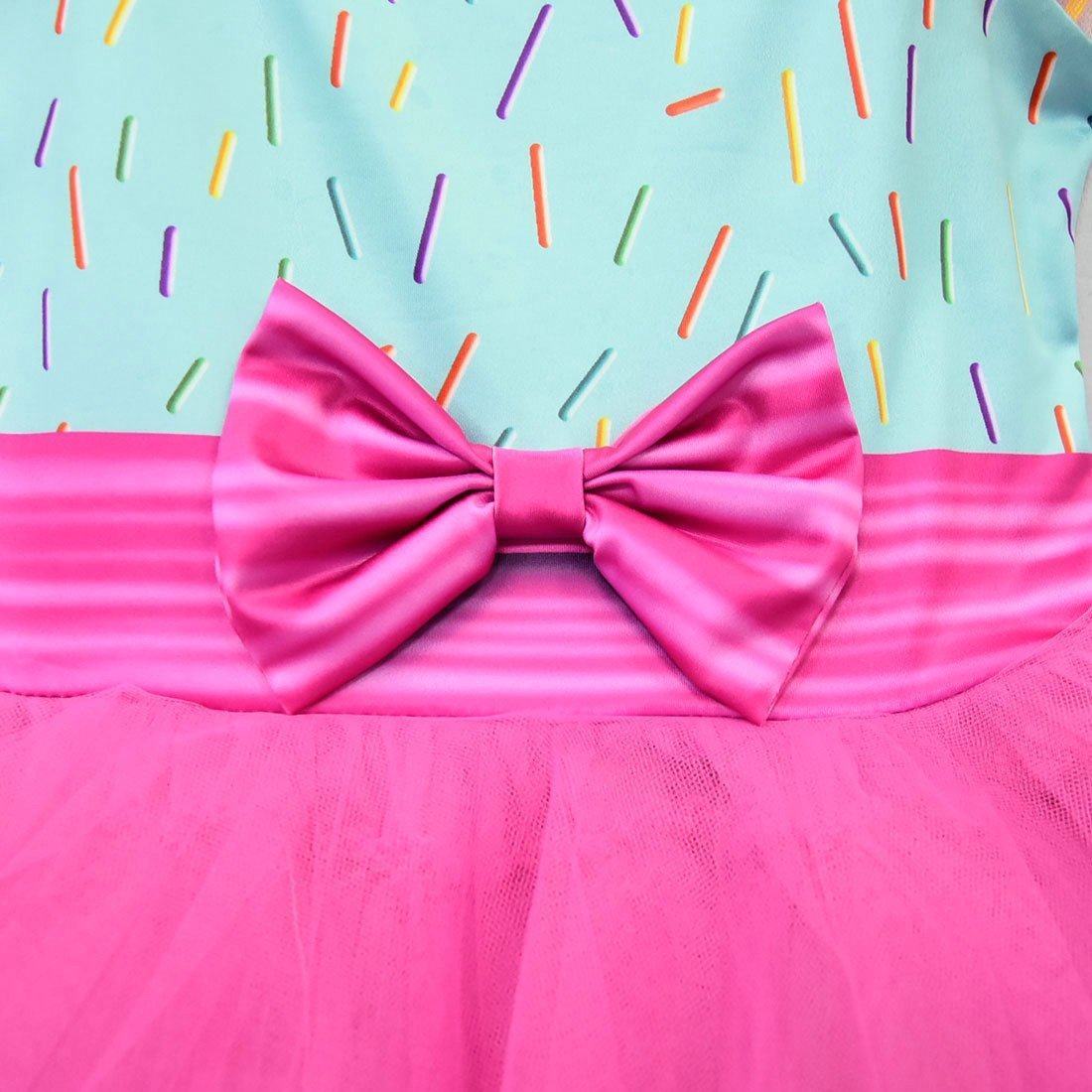 Fancy Nancy Pink Princess Dress Cosplay Performance Costume Mask 4 Pieces Set - Azufun