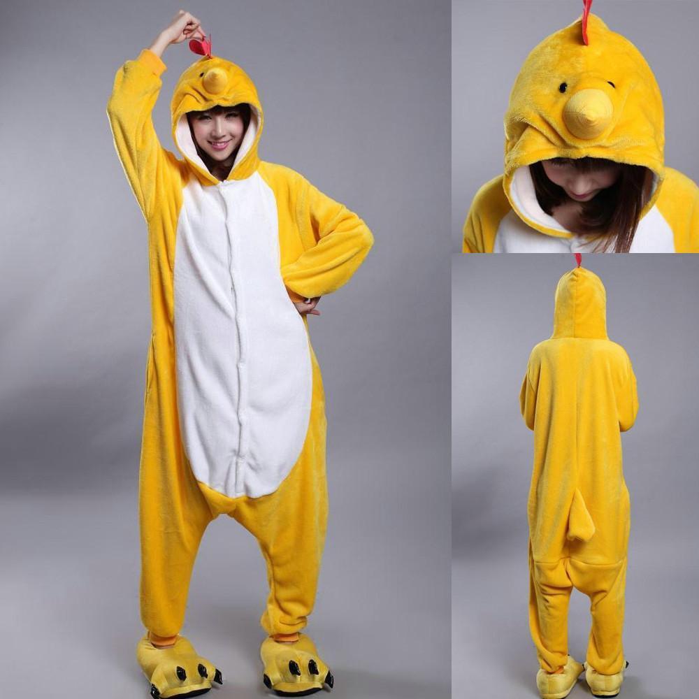 Chinese Zodiac Signs Chicken Kigurumi Animal Onesies Pajamas Costumes - Azufun