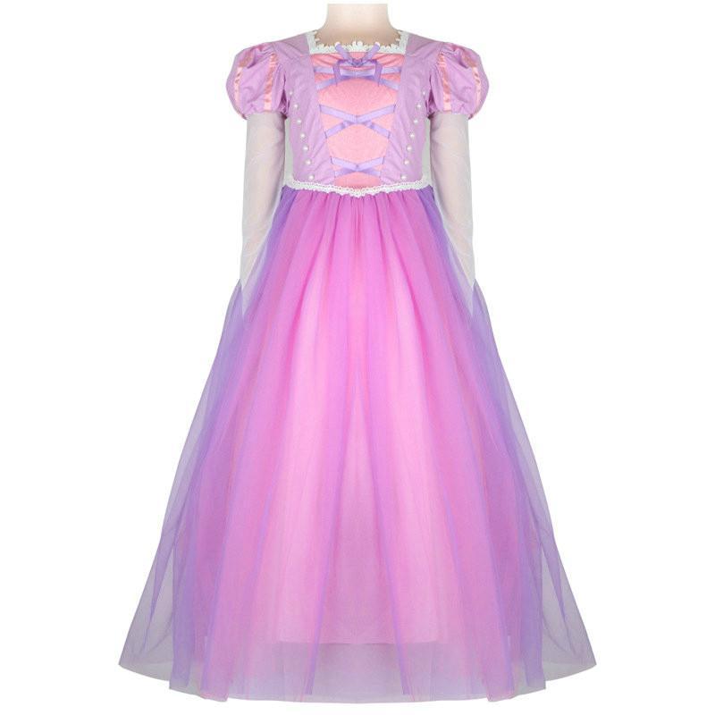 Fairy Tale Princess Rapunzel Performance Party Princess Dress For Girl - Azufun