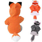 Kids Polar Fleece Animal Fox Cartoon Hooded Coat Jacket - Azufun