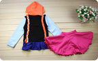 Kids Frozen Anna Elsa Sweat shirt hoodie Cosplay Jacket - Azufun