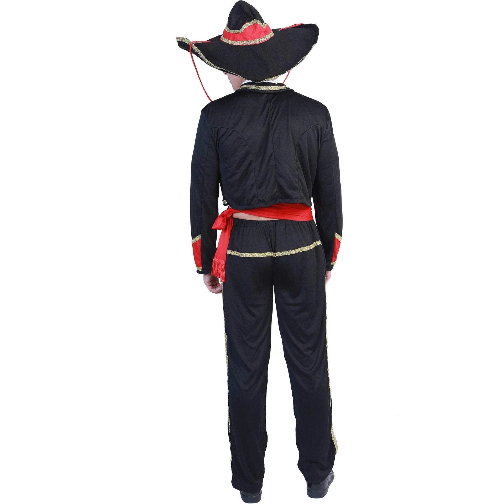 Mexican Mariachi Costume Sombrero Day of The Dead Halloween Cosplay Outfit For Kids Adults - Azufun