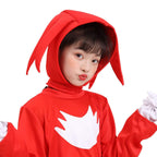 Knuckles Sonic Cosplay Costume Hedgehog Cartoon Bodysuit Jumpsuit For Kids