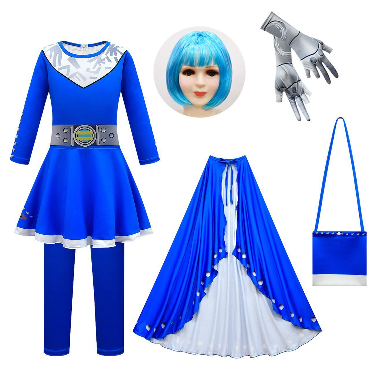 Girls' Zombies High School 3 Cosplay Costumes Dress Halloween Outfit jumpsuit For Kids - Azufun