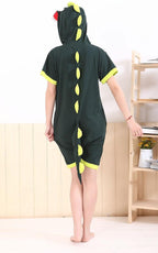 Green Dinosaur Pajamas Animal Onesie Costume Kigurumi Adult - Azufun