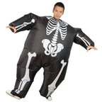 Men's Inflatable Skeleton Costume Suit Halloween Party Wear - Azufun