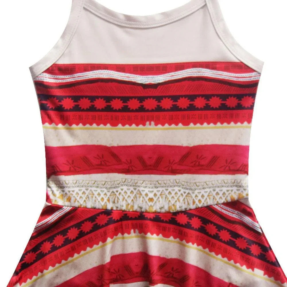 Moana Movie Costume Swimsuit Kids Cartoon Printed One Piece Swimwear - Azufun