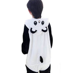 Kids Panda Onesies Hoodie Animal Pajamas Kigurumi Costume - Azufun