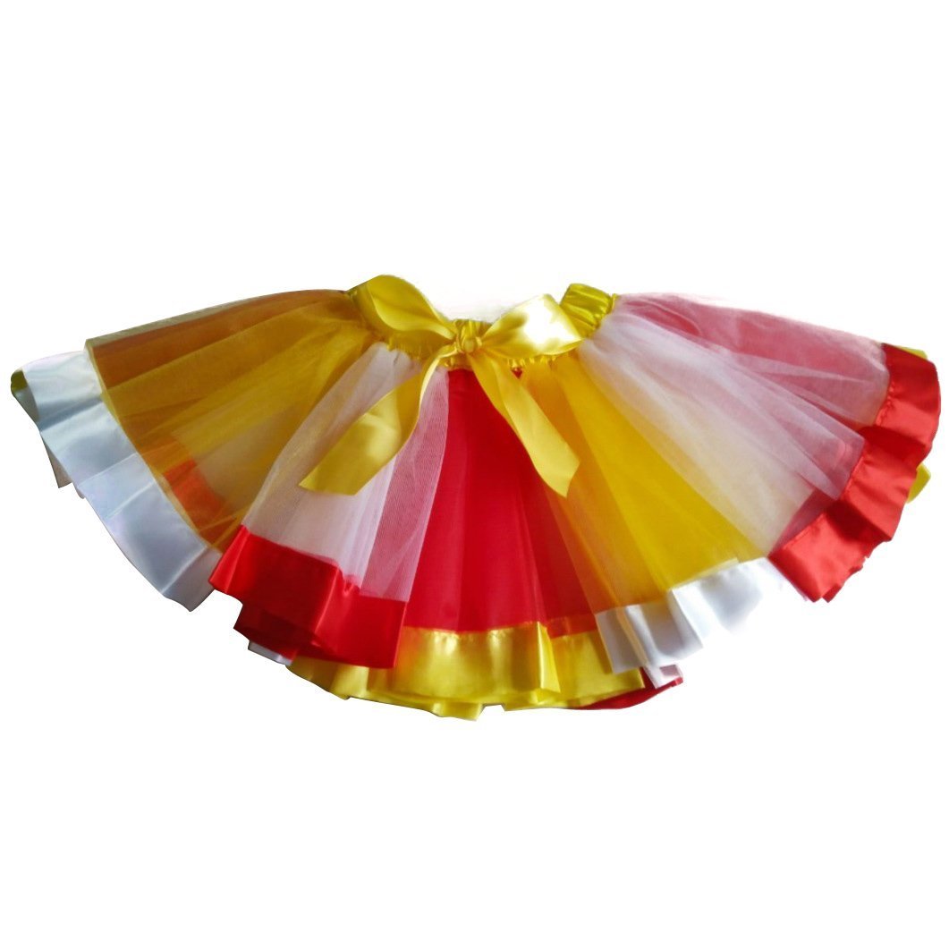 Girls Unicorn Rainbow Tutu Skirt Colorful Skirt Dress Ballet Tiered - Azufun