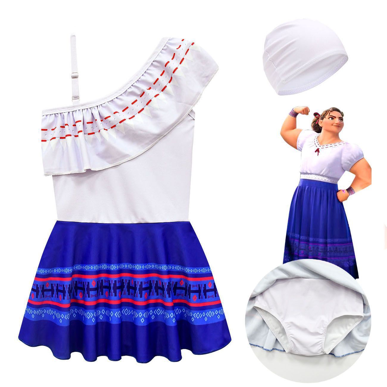 Encanto Kids Swimwear Summer One Piece Children Swimsuit Bathing Suit For Girls