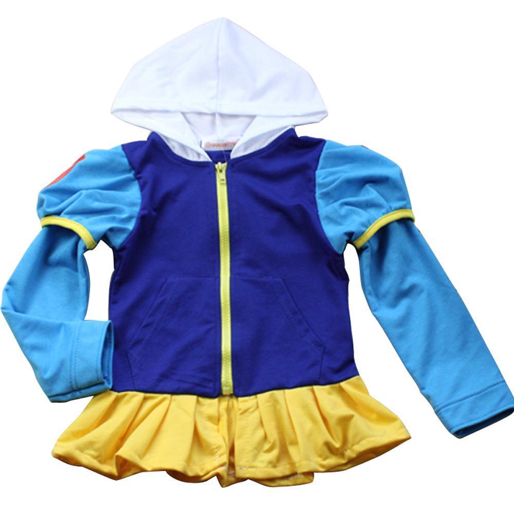 Kids Frozen Anna Elsa Sweat shirt hoodie Cosplay Jacket - Azufun