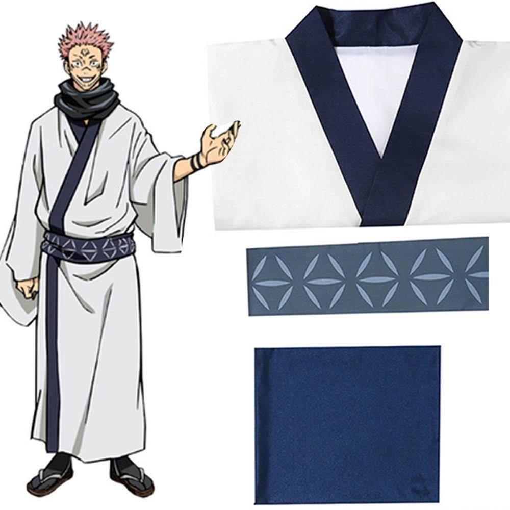 Jujutsu Kaisen Ryomen Sukuna kimono Costume Party Carnival Cosplay Full Set - Azufun