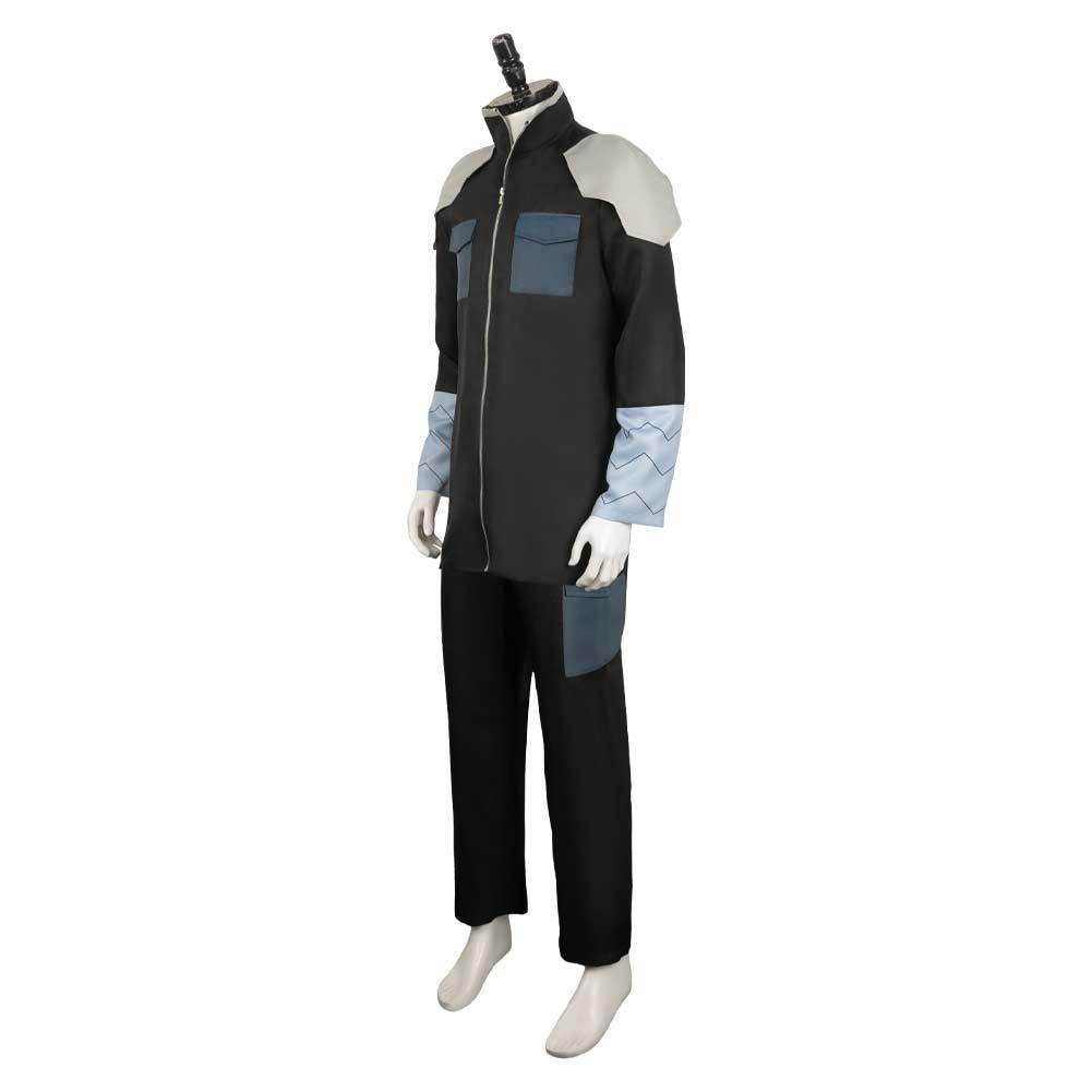 Kaiju No. 8 Soshiro Hoshina Black Team Uniform Cosplay Costume Male Role Play Outfit - Azufun
