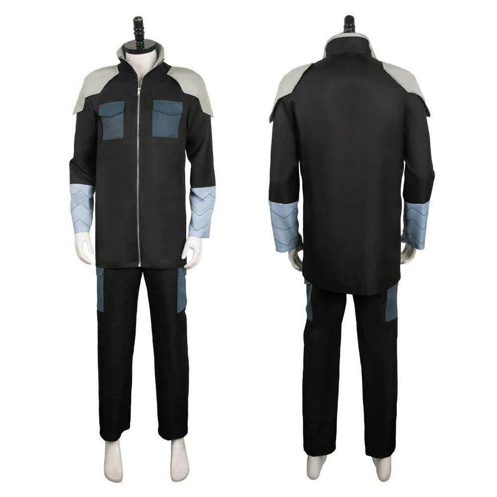 Kaiju No. 8 Soshiro Hoshina Black Team Uniform Cosplay Costume Male Role Play Outfit - Azufun