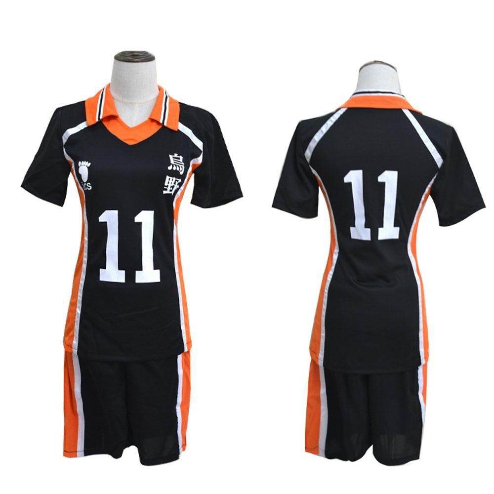 Karasuno Uniforms Anime Haikyu!! Cosplay Costumes Carnival Party Full Set - Azufun