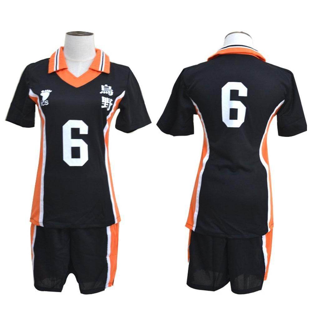 Karasuno Uniforms Anime Haikyu!! Cosplay Costumes Carnival Party Full Set - Azufun