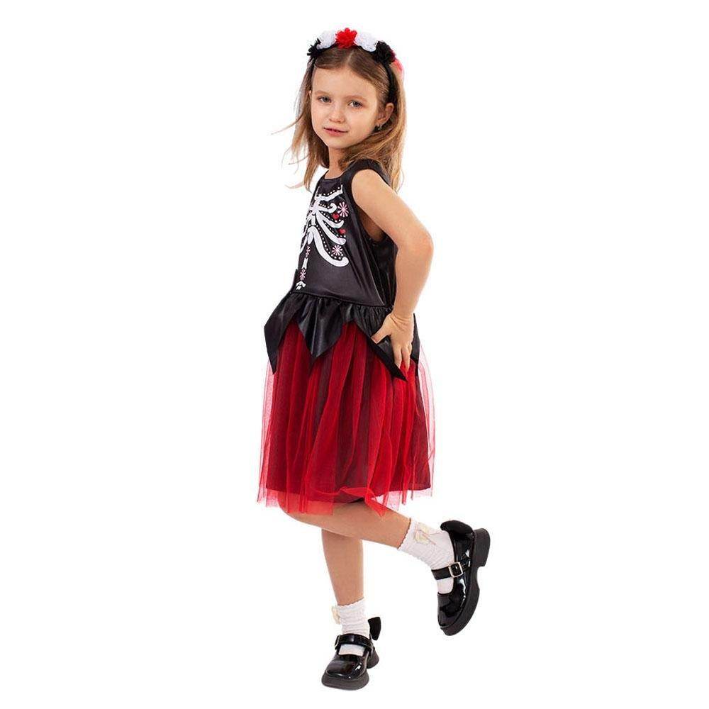 Kids' Day of the Dead Cosplay Costume Doomsday Revenant Halloween Party Outfit - Azufun