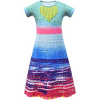 BuyKids Dresses for Girls Trolls 2 Dress Baby Girl Clothes Costume Short sleeve Princess Dress Now Cheaper With 3 - 5 Days Ship - PajamasBuy