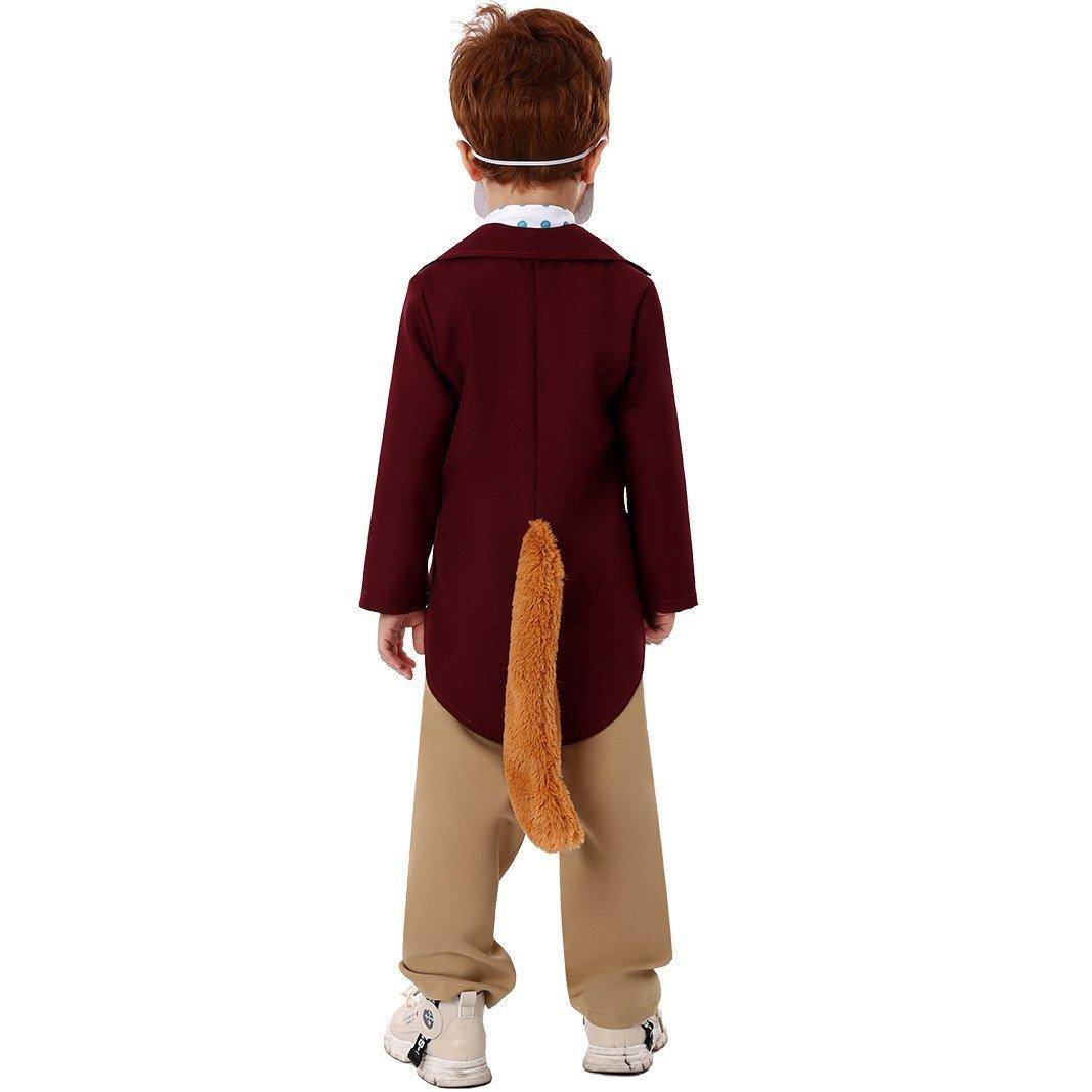 Kids Fantastic Mr. Fox Animal Halloween Cosplay Party Costumes - Azufun