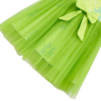 Kids' Inside Out Joy Tutu Dress Costume Cosplay Princess Gown with Bag and Mask - Azufun