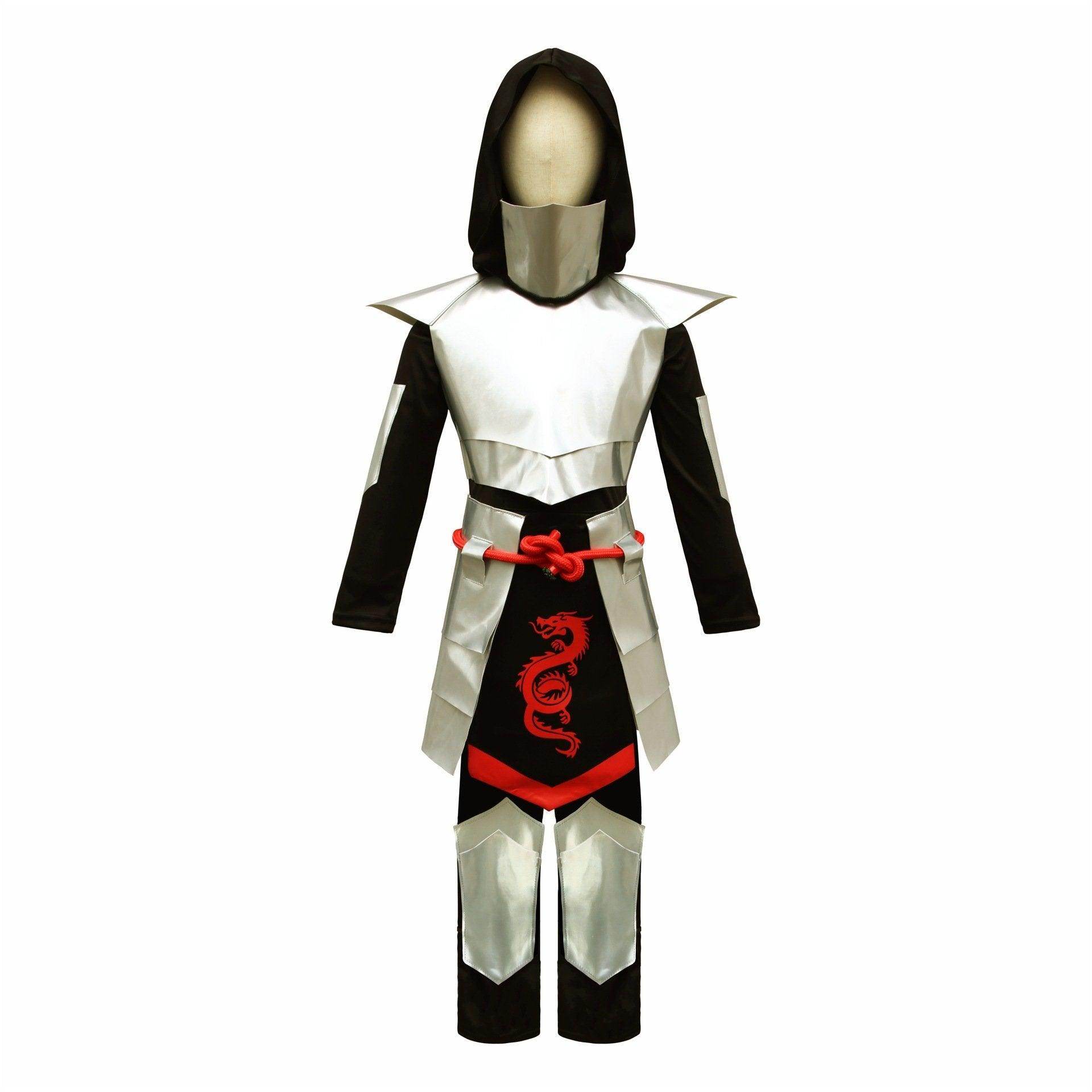 Kids Japanese Ninja Costume Halloween Performance Outfit - Azufun