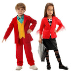 Kids Joker 2 Costume Double Delusion Role Playing Harley Quinn Cosplay Halloween - Azufun