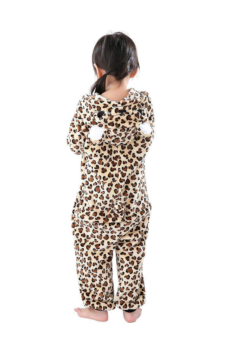 Kids Leopard Bear Onesies Animal Kigurumi Costume Pajamas - Pajamasbuy