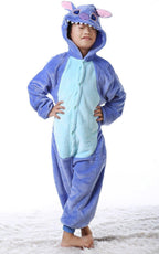 Kids Onesies Hoodie Stitch Animal Pajamas Kigurumi Costume - Pajamasbuy