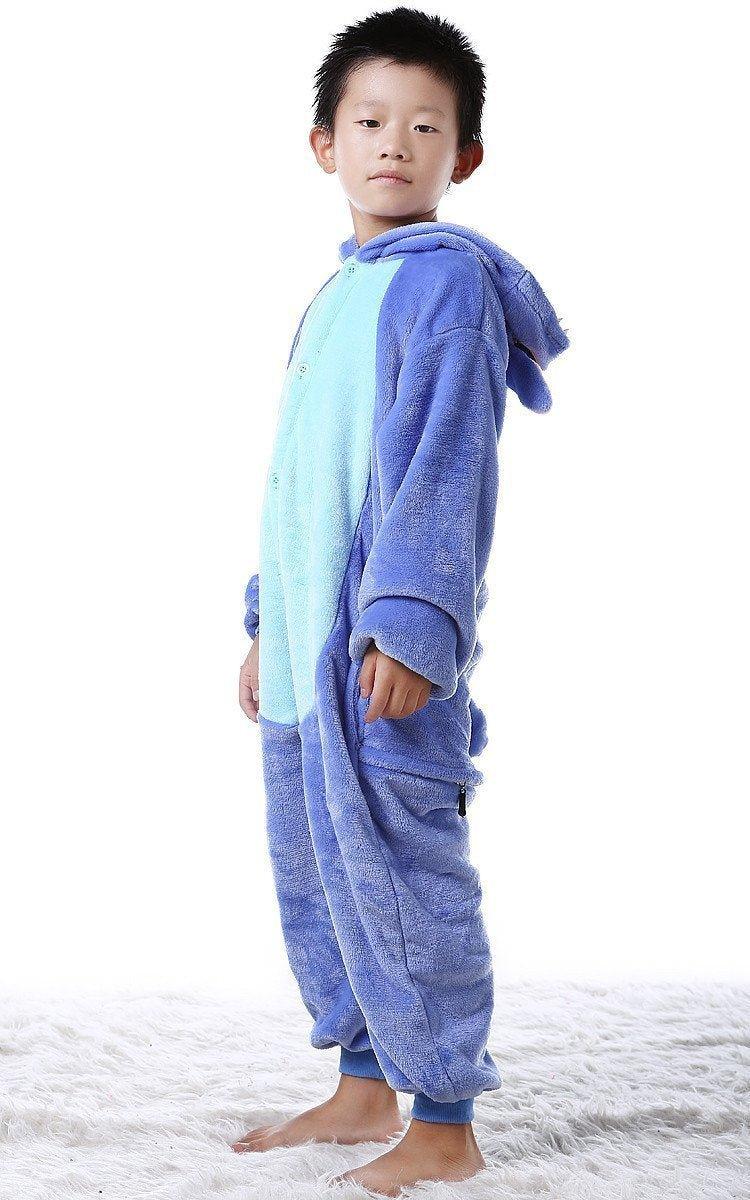 Kids Onesies Hoodie Stitch Animal Pajamas Kigurumi Costume - Pajamasbuy