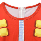 Kids Sonic The Hedgehog Dr. Eggman Cosplay Zentai Jumpuit Costume - Azufun