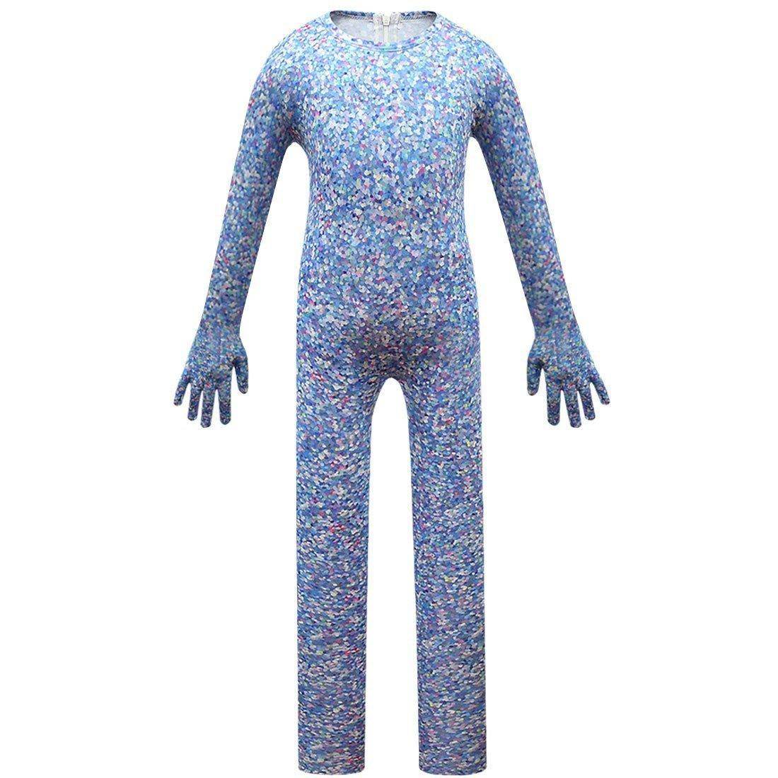 Kids Trolls 2 World Tour Tiny Diamond Costume Cosplay Zentai Child Jumpsuit Halloween - Azufun