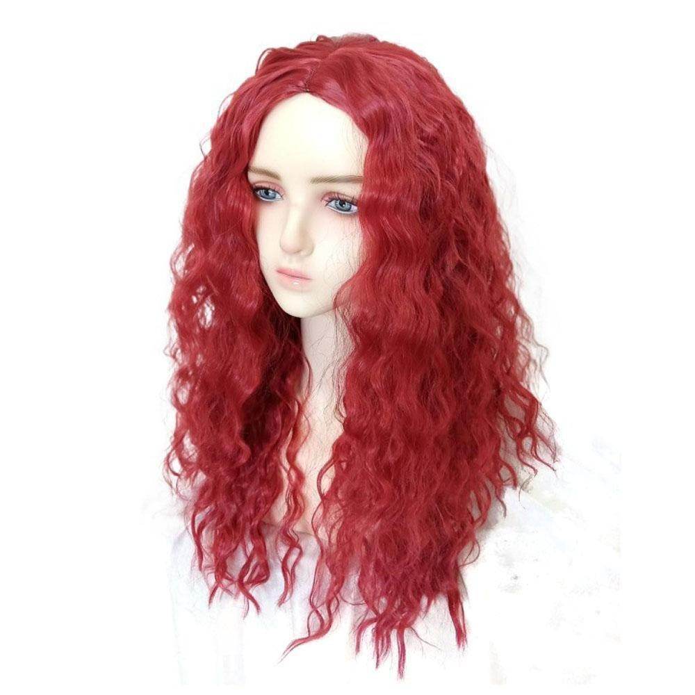 Kids' Uliana Costume Blue and Red Wig - Descendants 4: The Rise of Red - Azufun