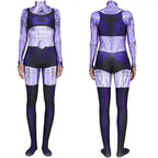 Komand'r Blackfire Costume Jumpsuit Bodysuit Titans Cosplay Halloween - Azufun