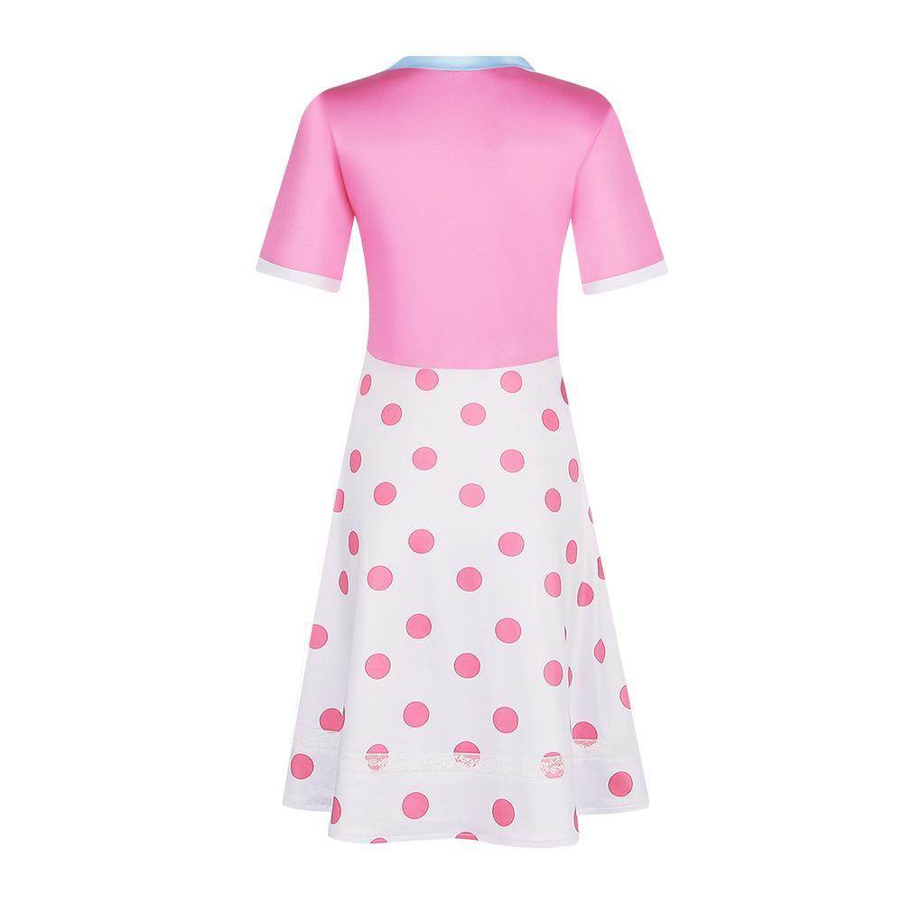 Little Bo Peep Toy Story Pink Dress Carnival Cosplay Costume For Adult - Azufun